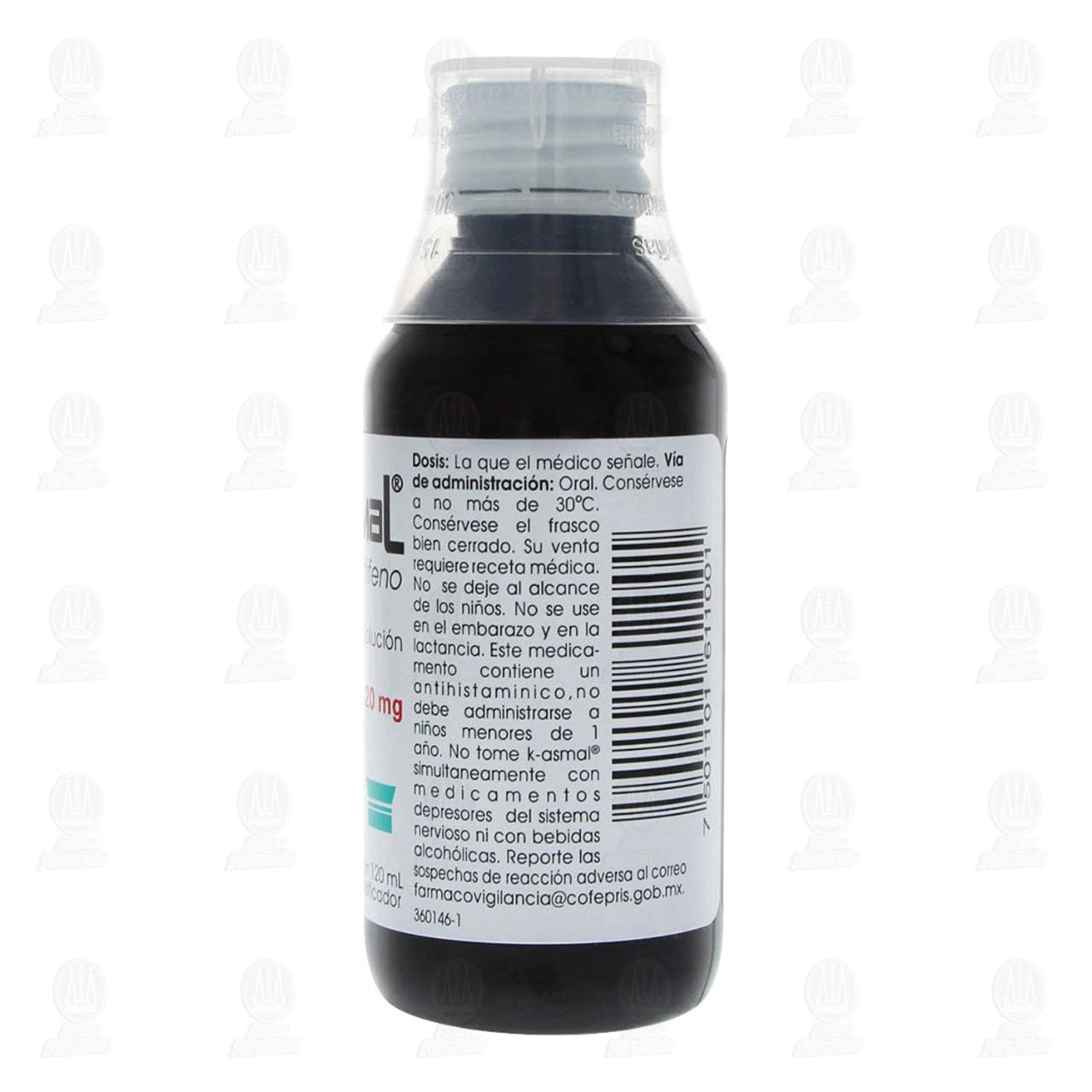 K-asmal 20 mg Soluci&oacute;n, 120 ml. image number 3