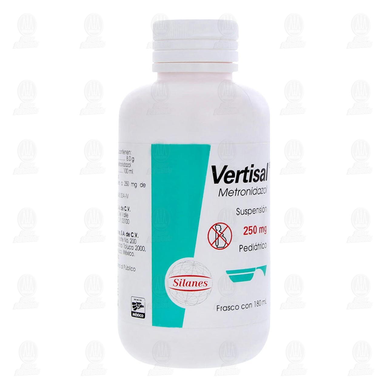 Vertisal 250 mg Suspensi&oacute;n, 180 ml. image number 0