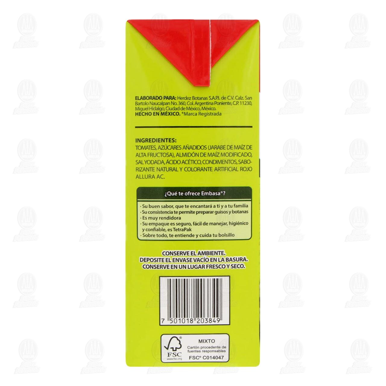 Salsa de Tomate Embasa para Aderezar, 1 kg. image number 2