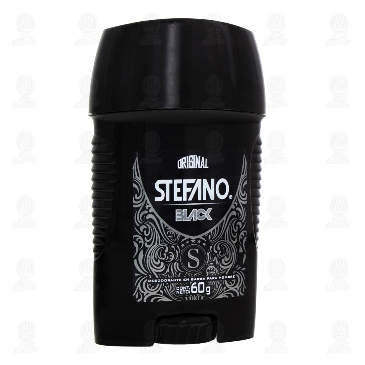 Desodorante Stefano Black en Barra, 60 gr. image number 0