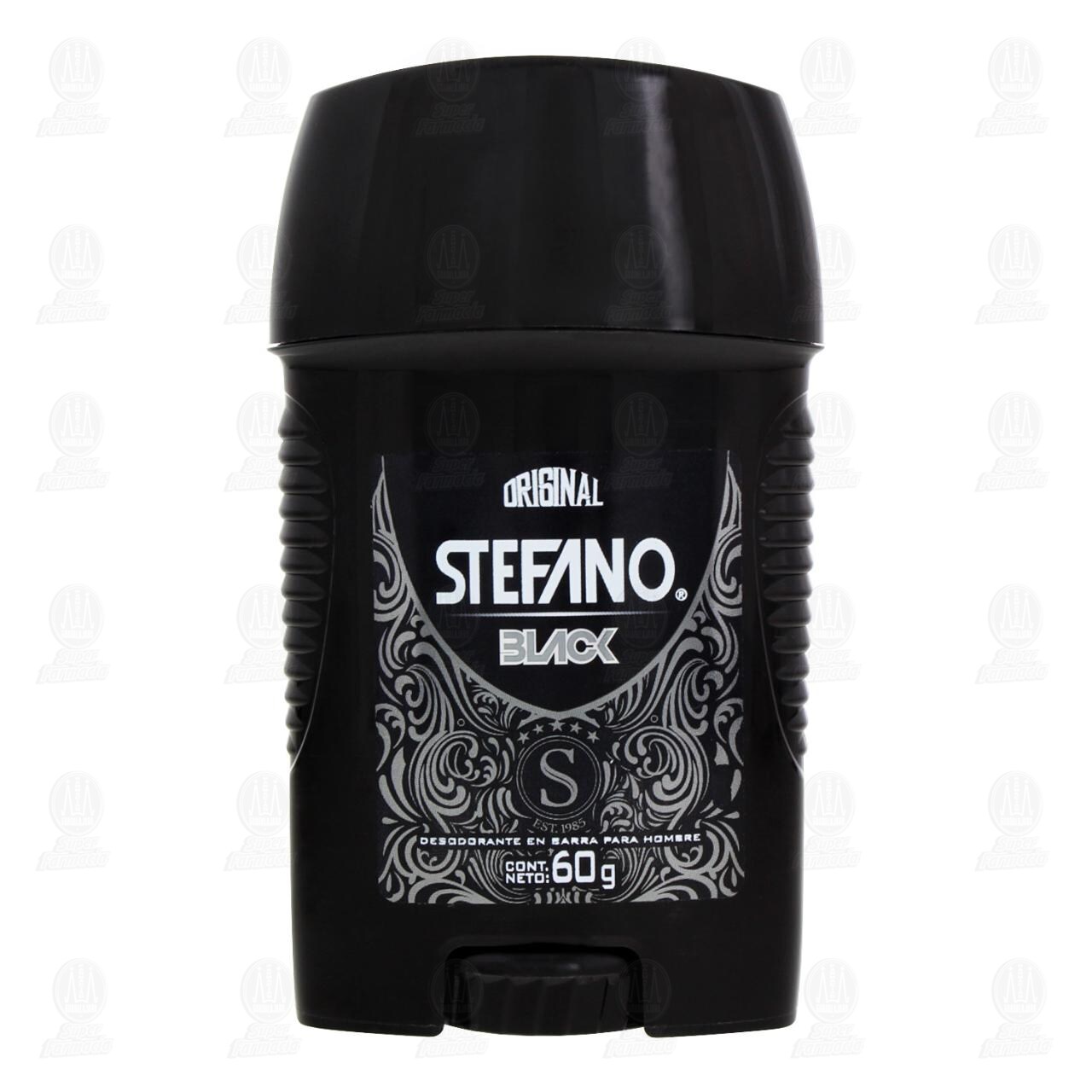 Desodorante Stefano Black en Barra, 60 gr. image number 1