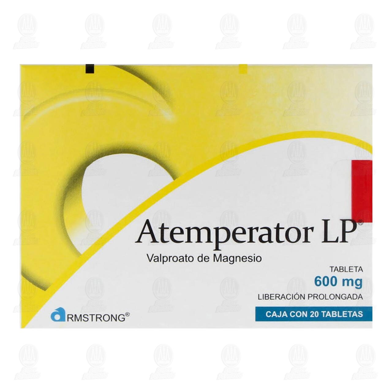 Atemperator LP 600 mg, 20 Tabletas. image number 1