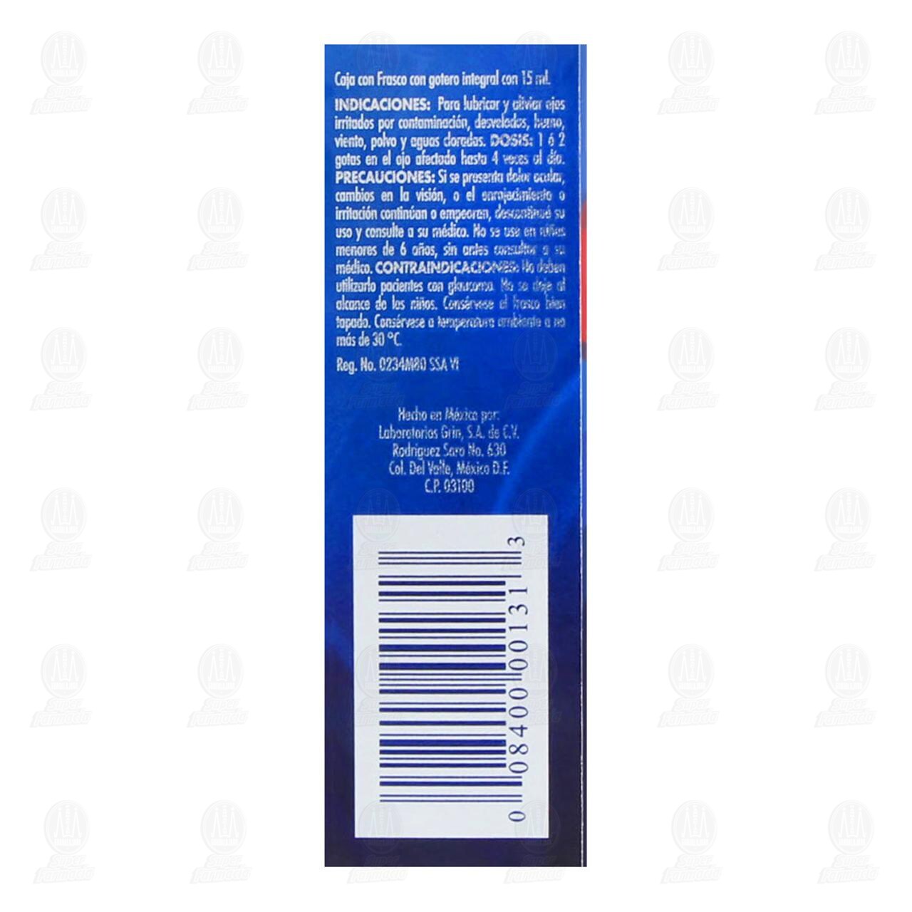 Tetrazol 0.05% Soluci&oacute;n Oft&aacute;lmica, 15 ml. image number 3