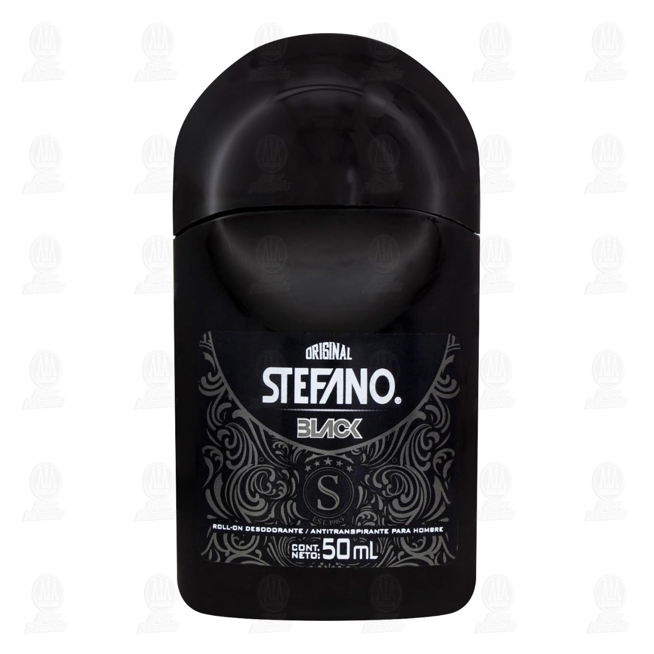 Antitranspirante Stefano Black en Roll On, 50 ml. image number 1