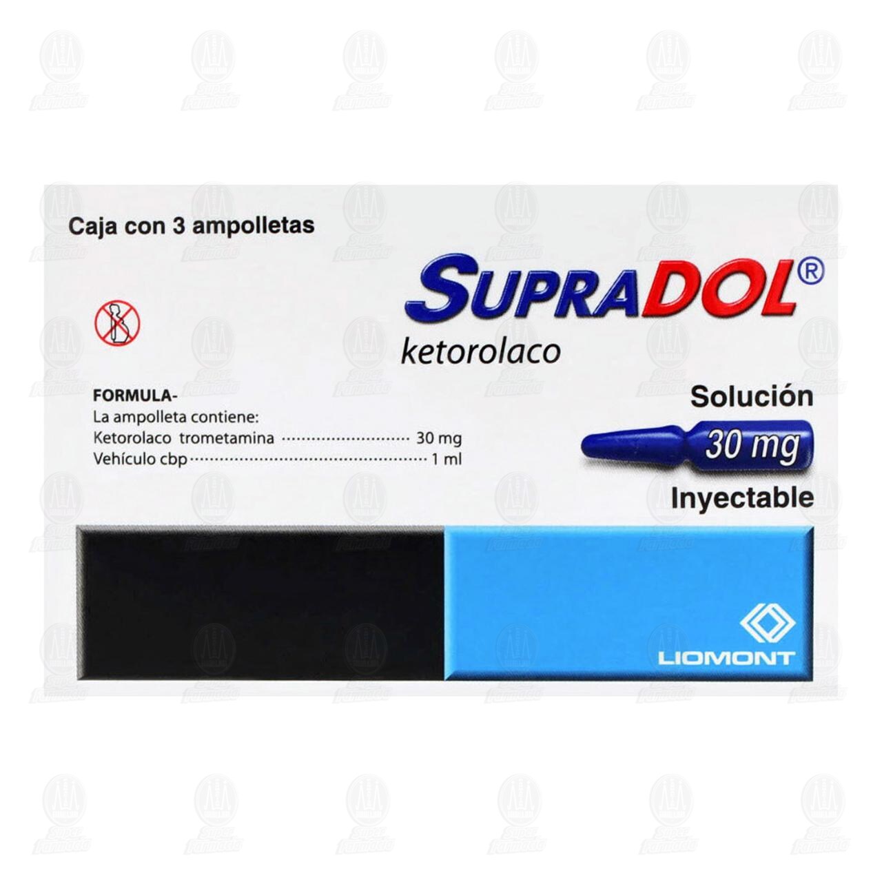 Supradol 30 mg Suspensi&oacute;n Inyectable Ampolletas, 1 ml. image number 2