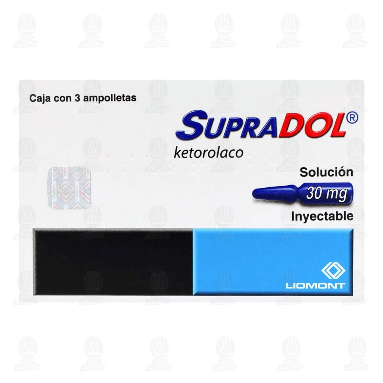 Supradol 30 mg Suspensi&oacute;n Inyectable Ampolletas, 1 ml. image number 1