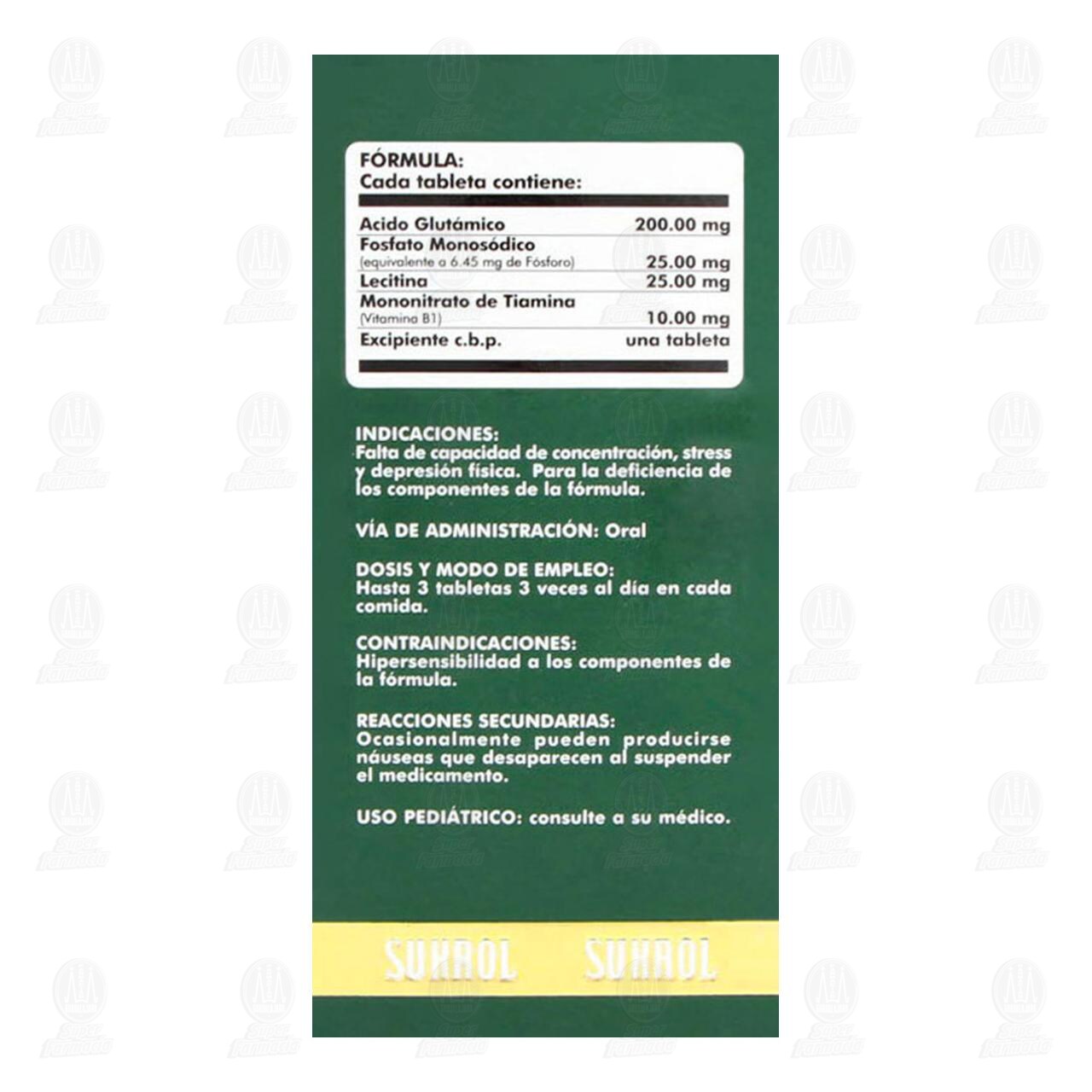 Sukrol, 100 Tabletas. image number 2