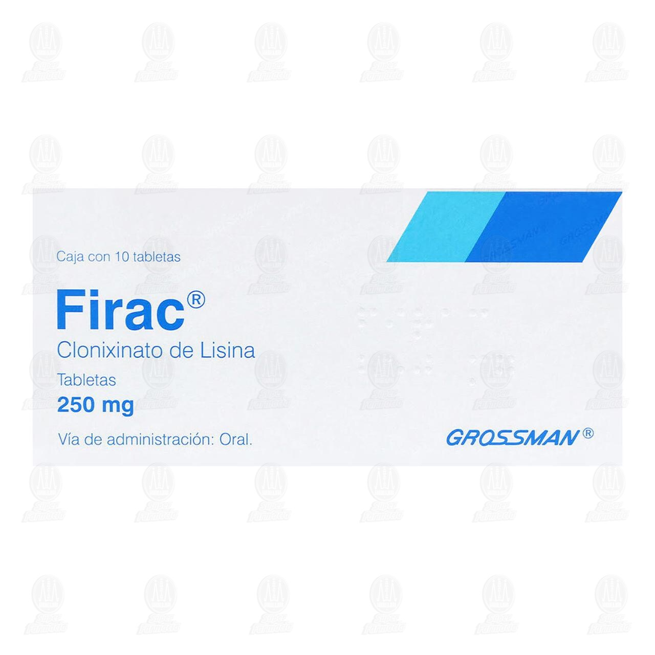 Firac 250 mg, 10 Tabletas. image number 1