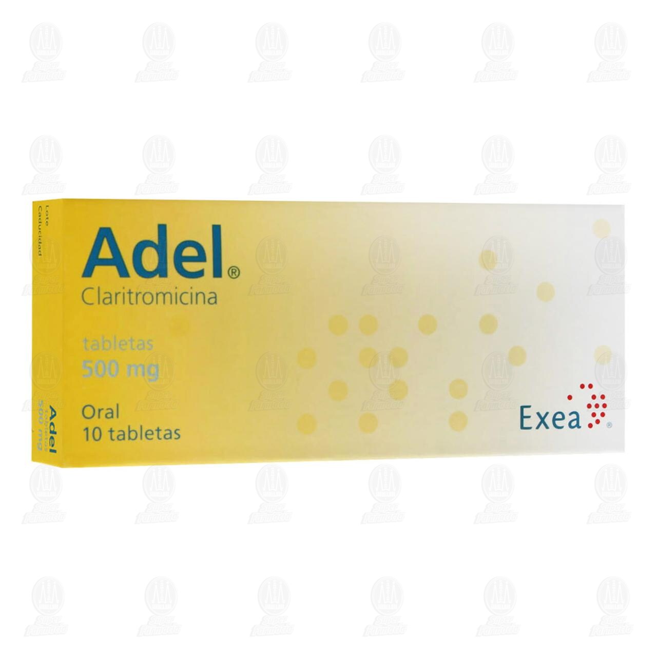 Adel 500 mg, 10 Tabletas. image number 0