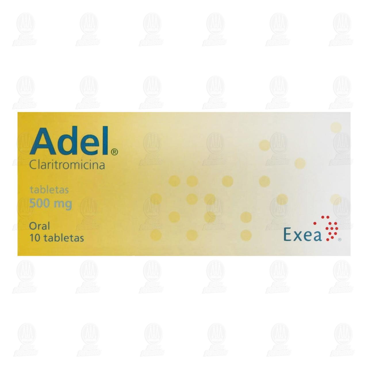 Adel 500 mg, 10 Tabletas. image number 1