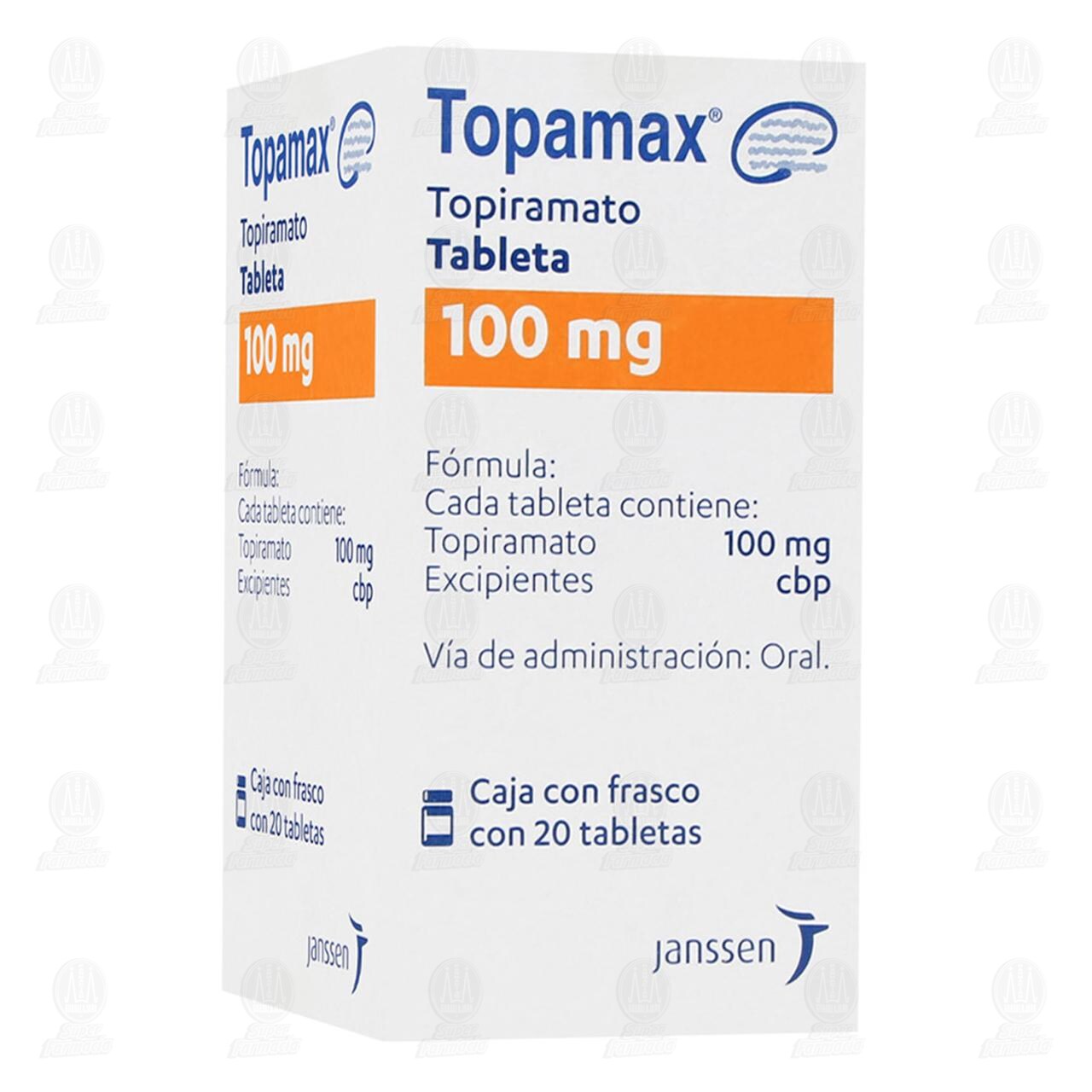 Topamax 100 mg, 20 Tabletas. image number 0
