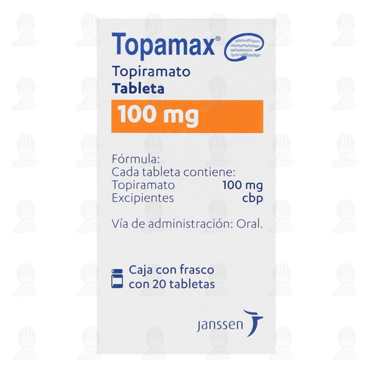 Topamax 100 mg, 20 Tabletas. image number 1