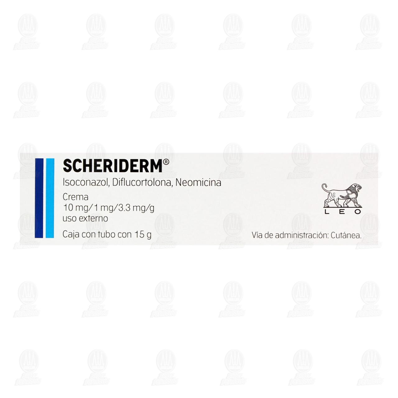 Scheriderm 10mg/1mg/3.3mg/gr Crema, 15 gr. image number 1