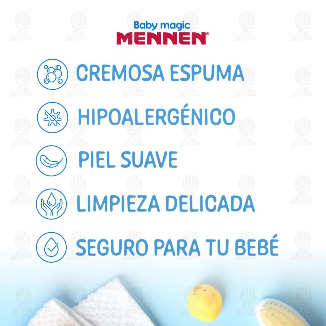 Jabón para Bebés Mennen Baby Magic Azul en Barra, 90 gr. image number 4
