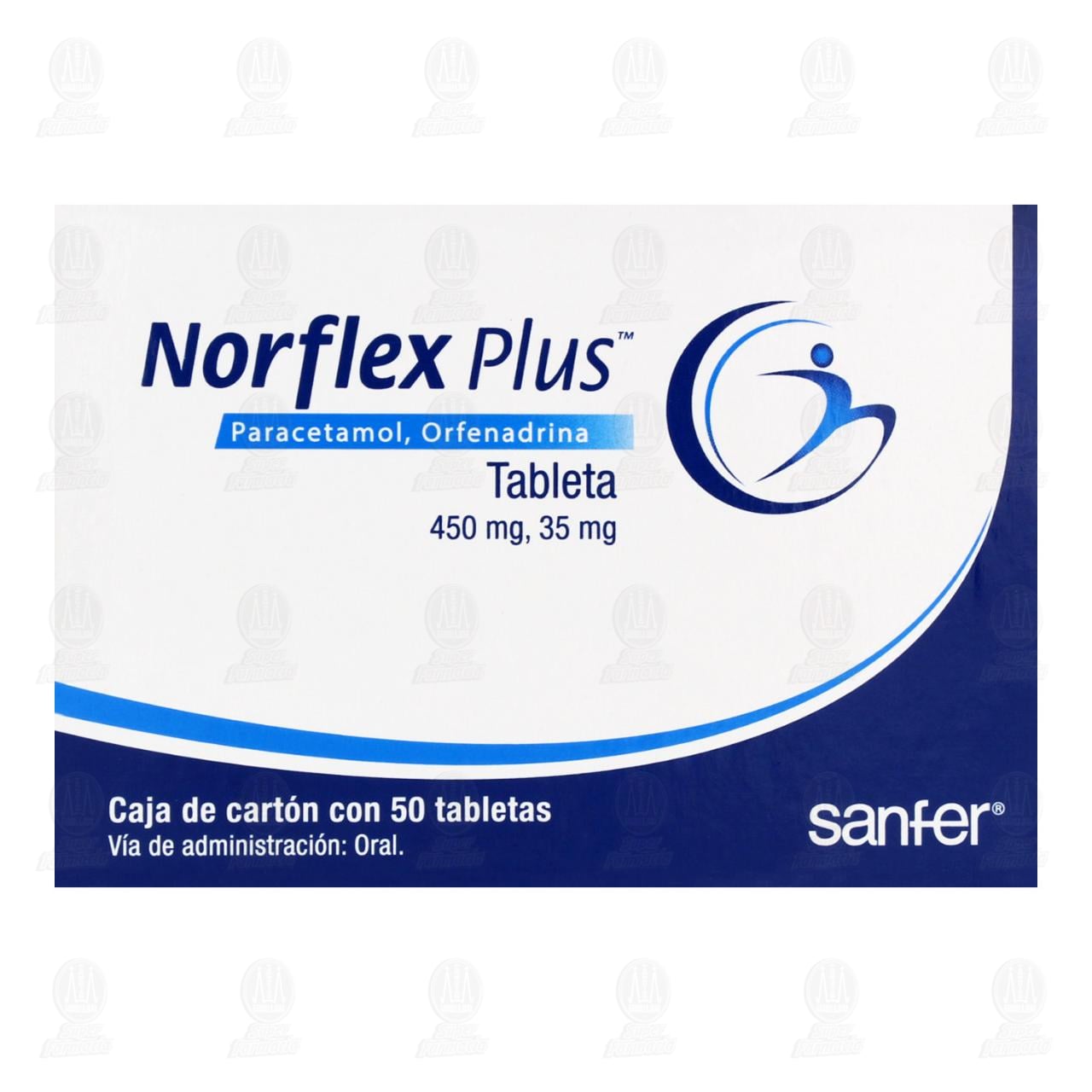Norflex Plus 450mg 35mg 50 Tabletas Norflex Plus 450mg 35mg 50 Tabletas