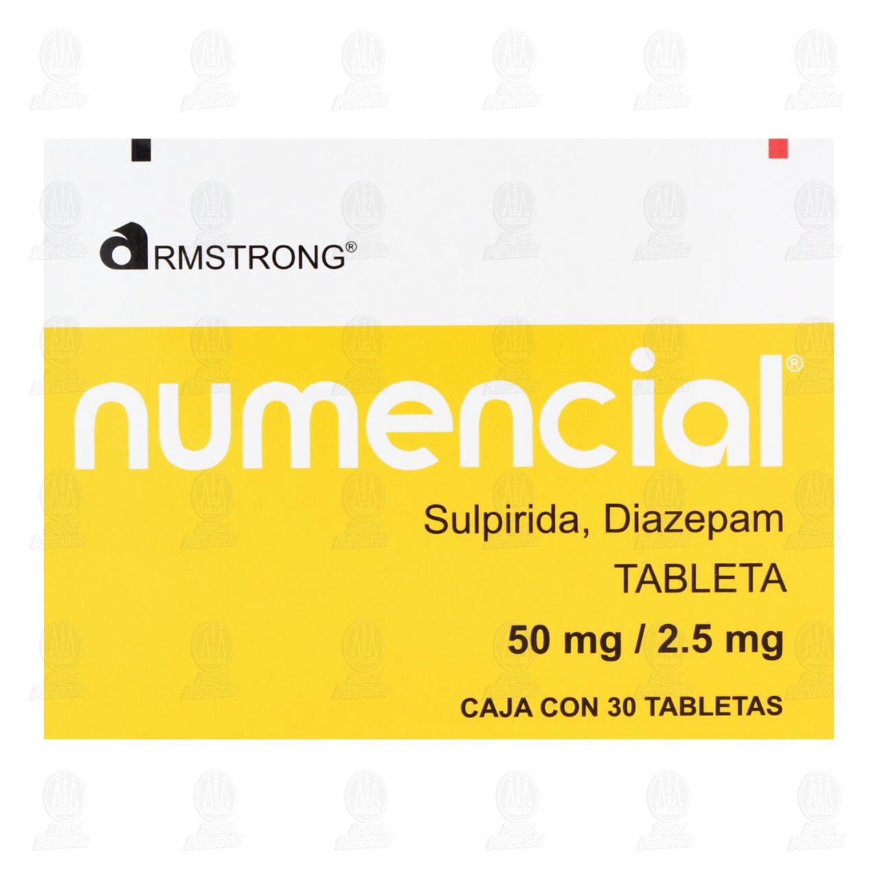 Numencial 50mg/2.5mg, 30 Tabletas. image number 1