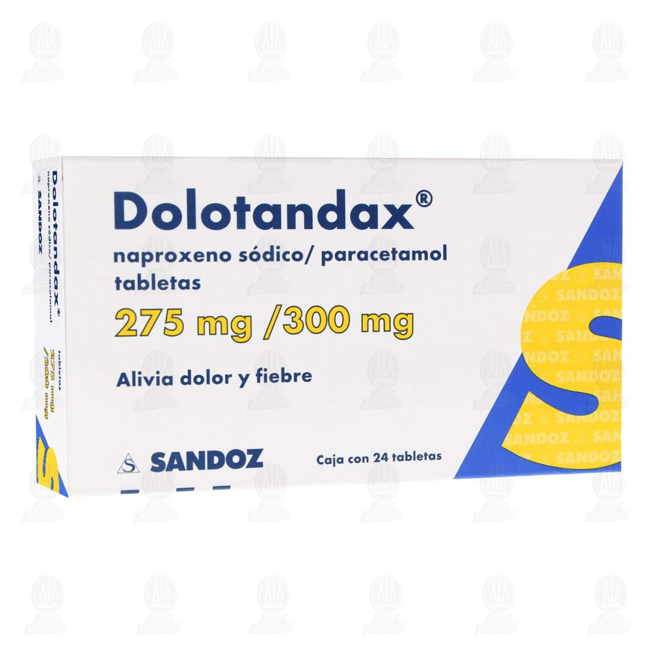 Dolotandax 275mg/300mg, 24 Tabletas. image number 0
