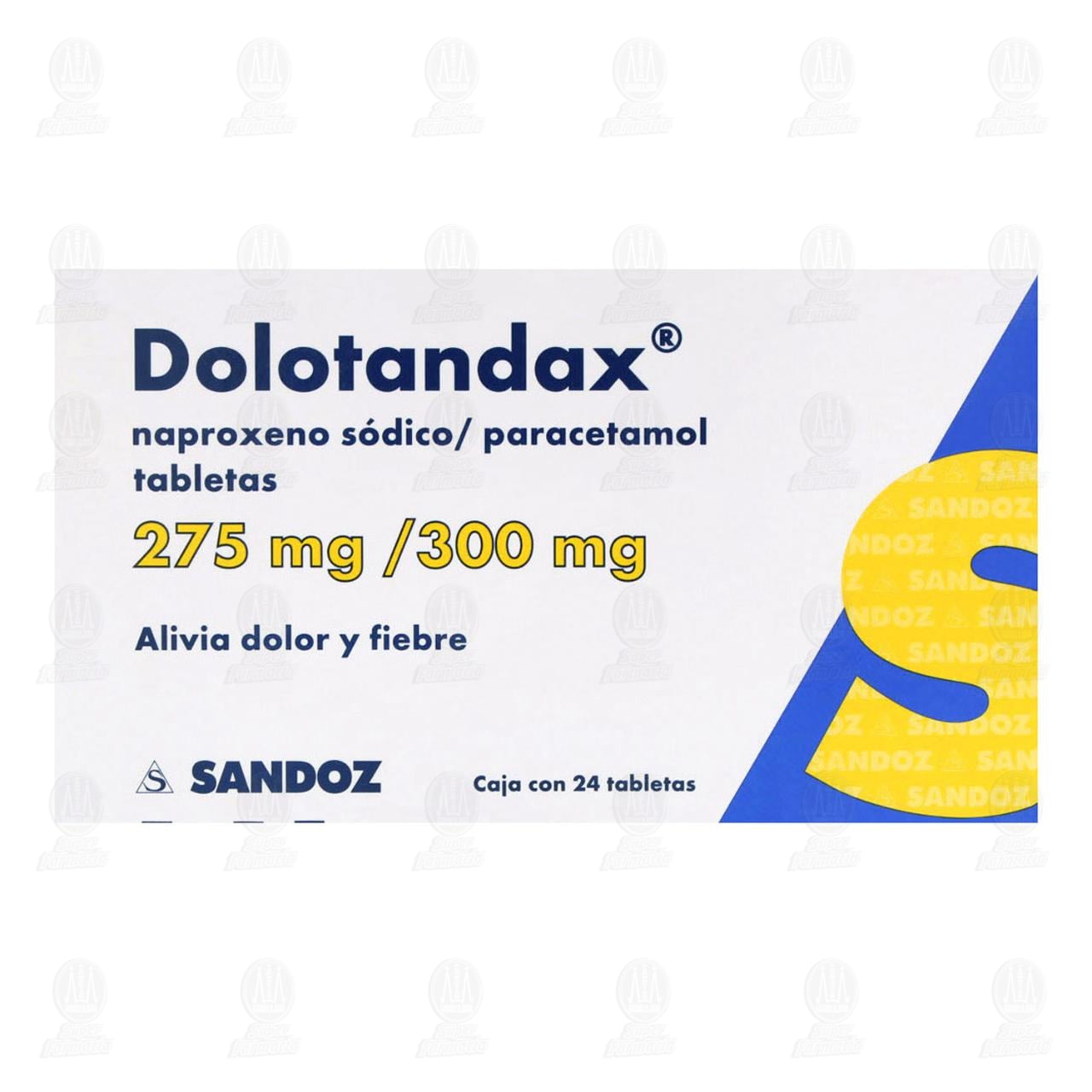 Dolotandax 275mg/300mg, 24 Tabletas. image number 1