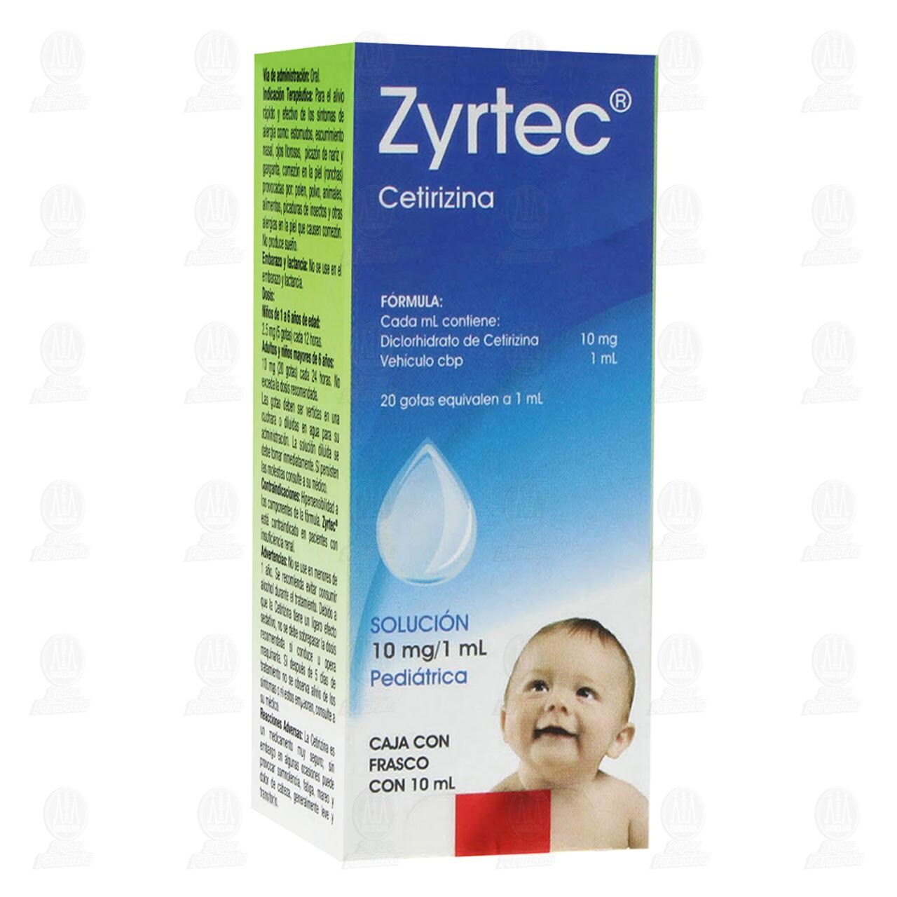 Zyrtec Soluci&oacute;n Pedi&aacute;trica 10mg/1ml, 10 ml. image number 0