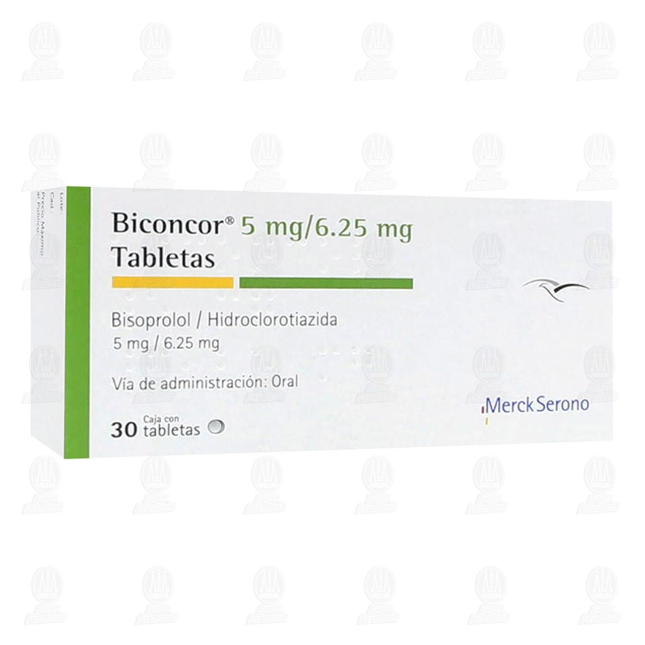 Biconcor 5mg/6.25mg, 30 Tabletas. image number 0