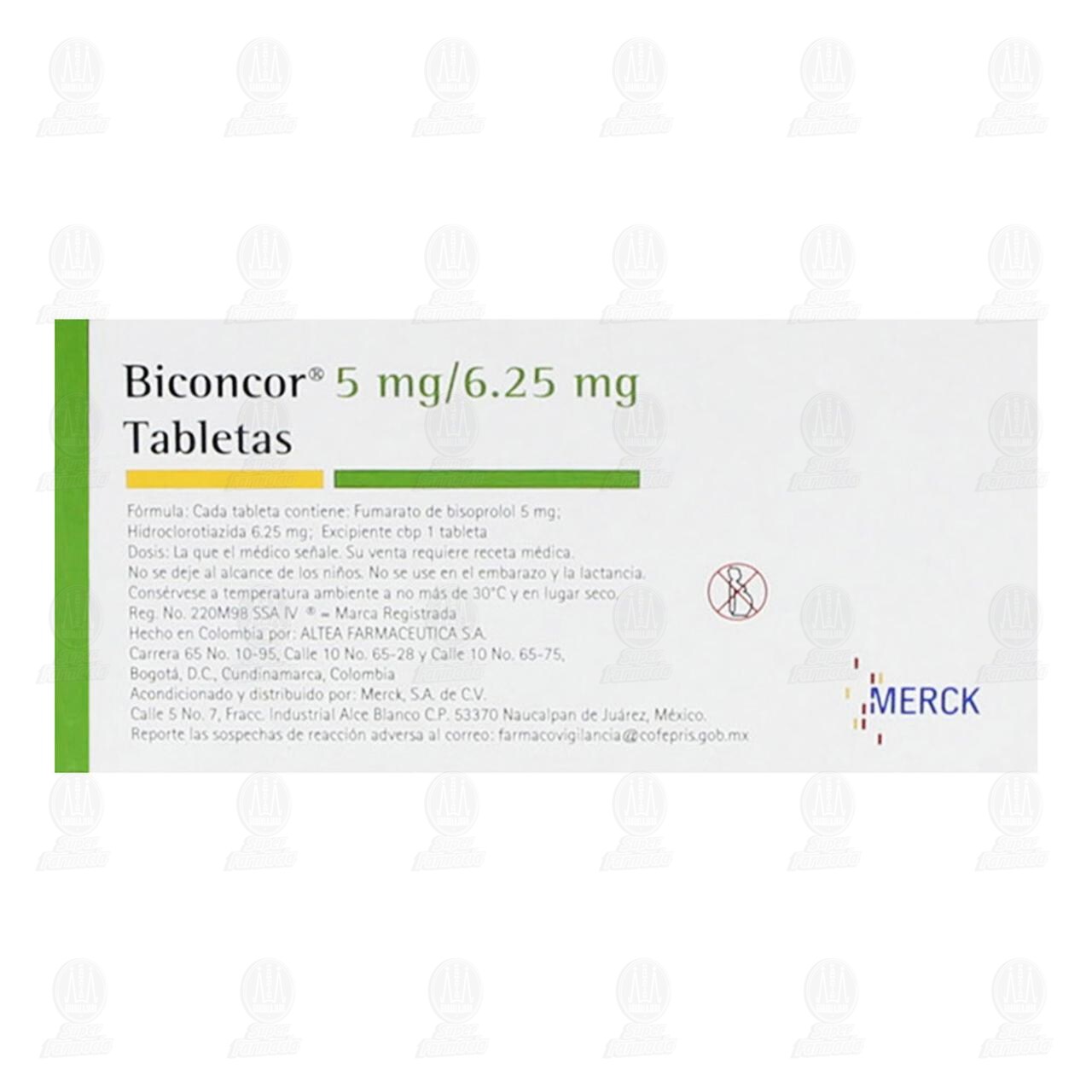 Biconcor 5mg/6.25mg, 30 Tabletas. image number 2