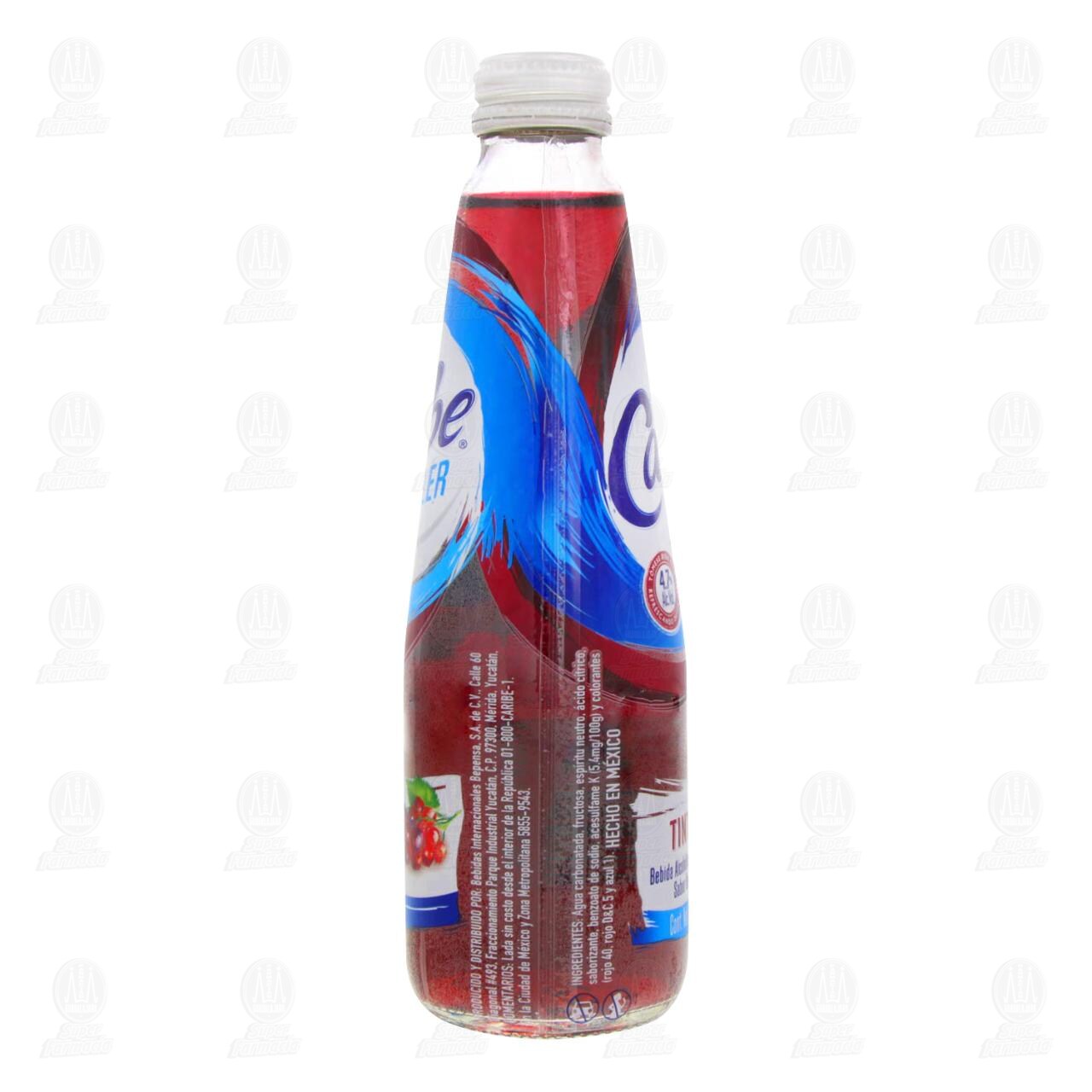 Bebida Preparada Caribe Cooler Sabor Tinto, 300 ml. image number 2