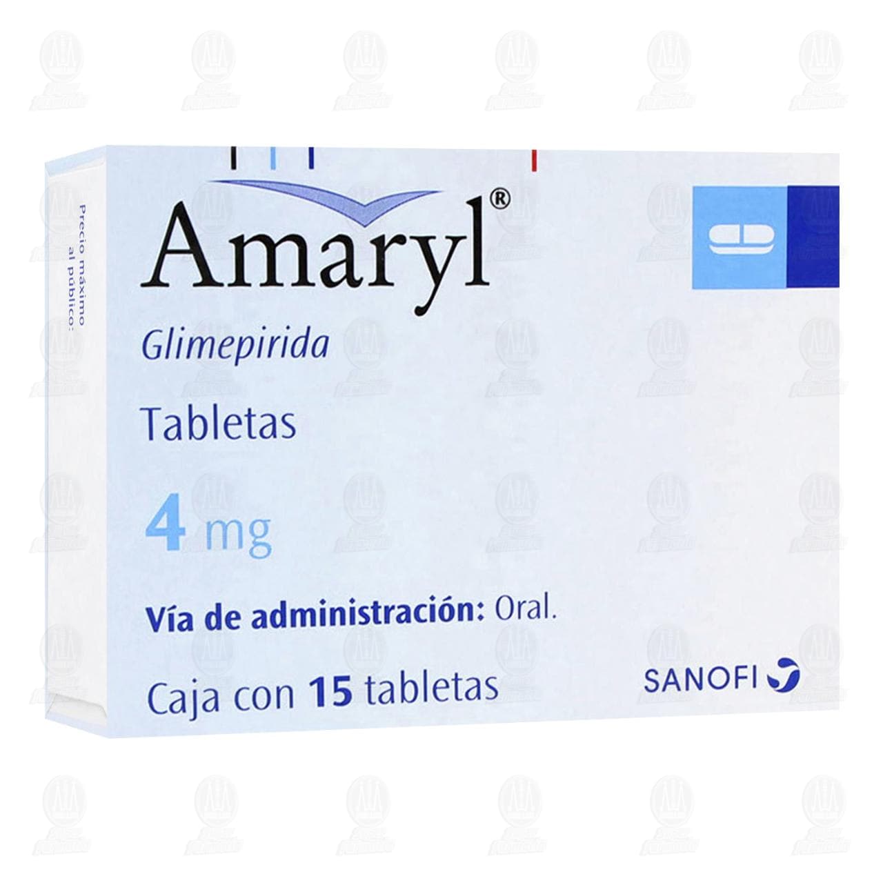 Imagen para Amaryl 4mg Caja con 15 Tabletas
