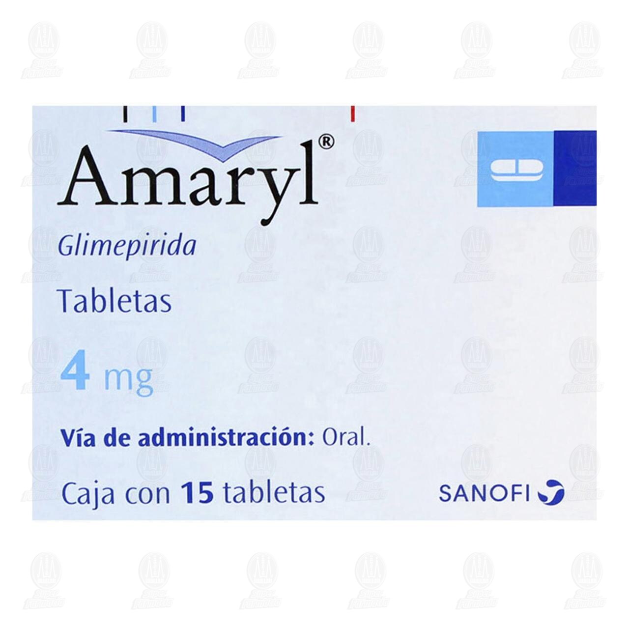 Amaryl 4 mg, 15 Tabletas. de AMARYL | Farmacias Guadalajara