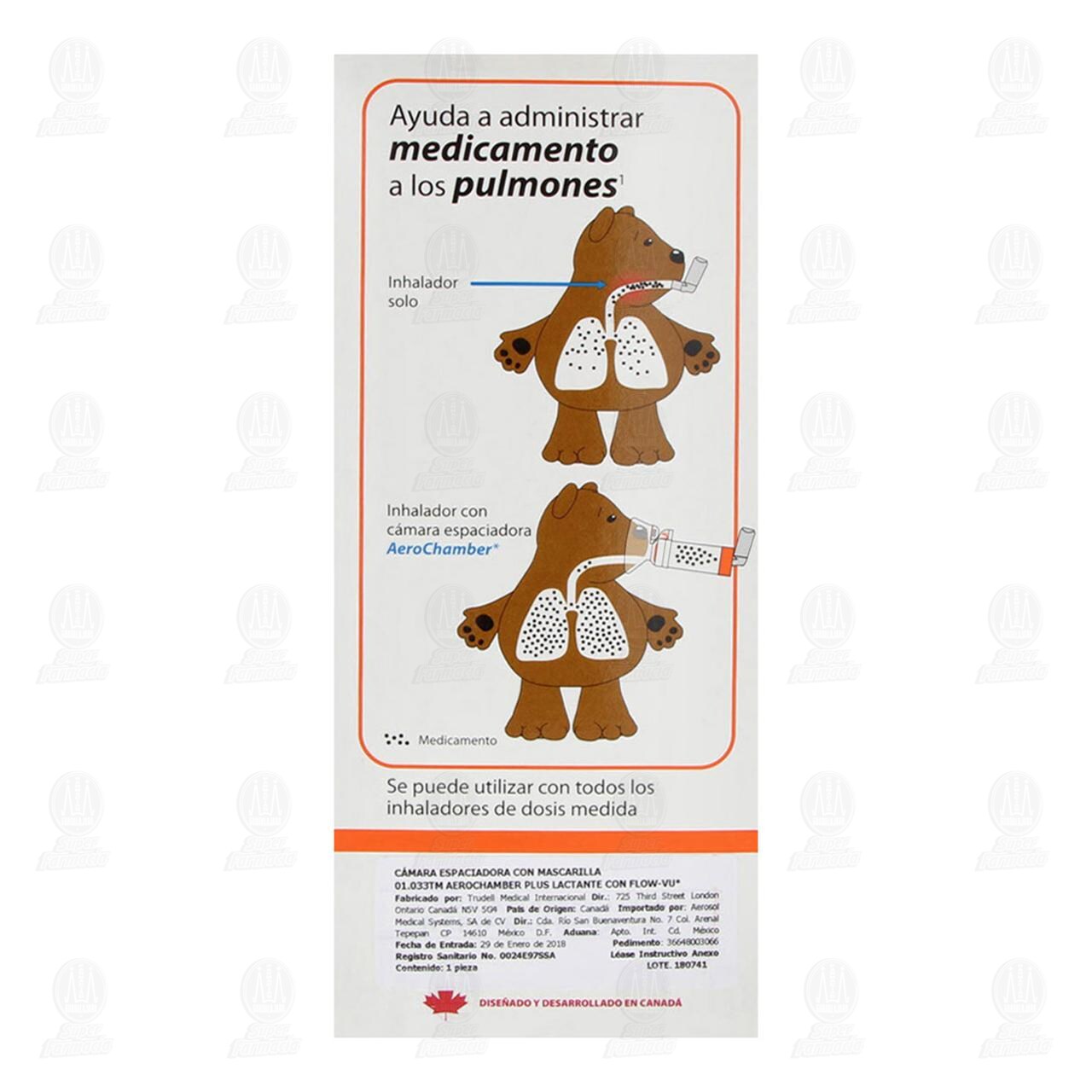 Aerochamber Plus Flow-Vu Lactante. image number 2