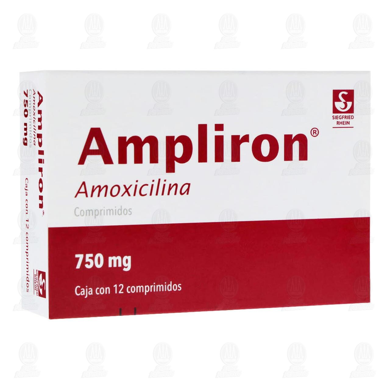 Ampliron 750 mg, 12 Comprimidos. image number 0