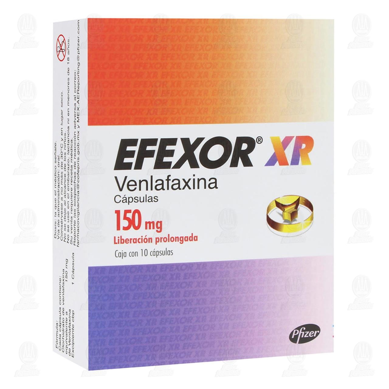 Imagen para Efexor XR 150 mg, 10 Cápsulas.