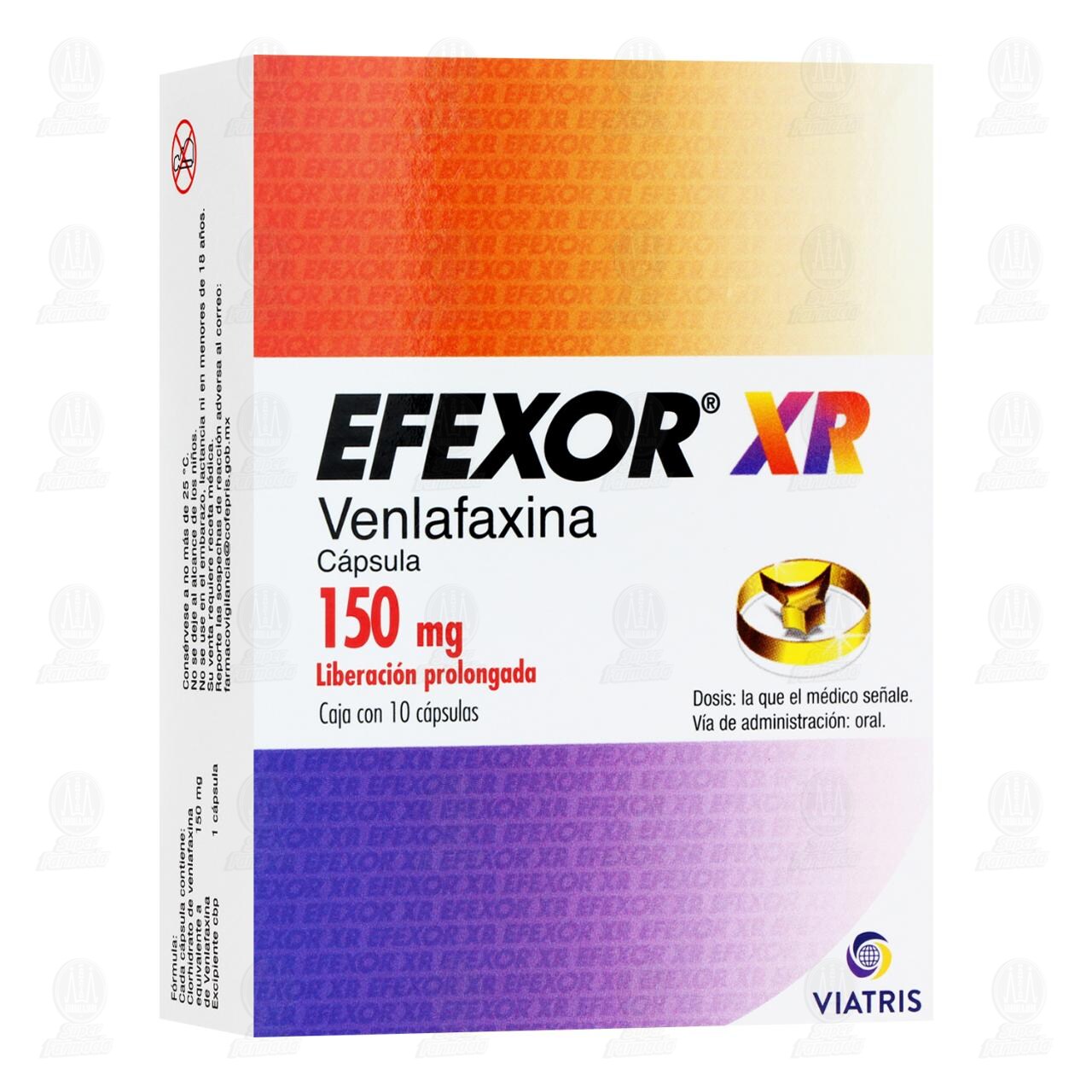 Efexor XR 150 mg, 10 C&aacute;psulas. image number 0