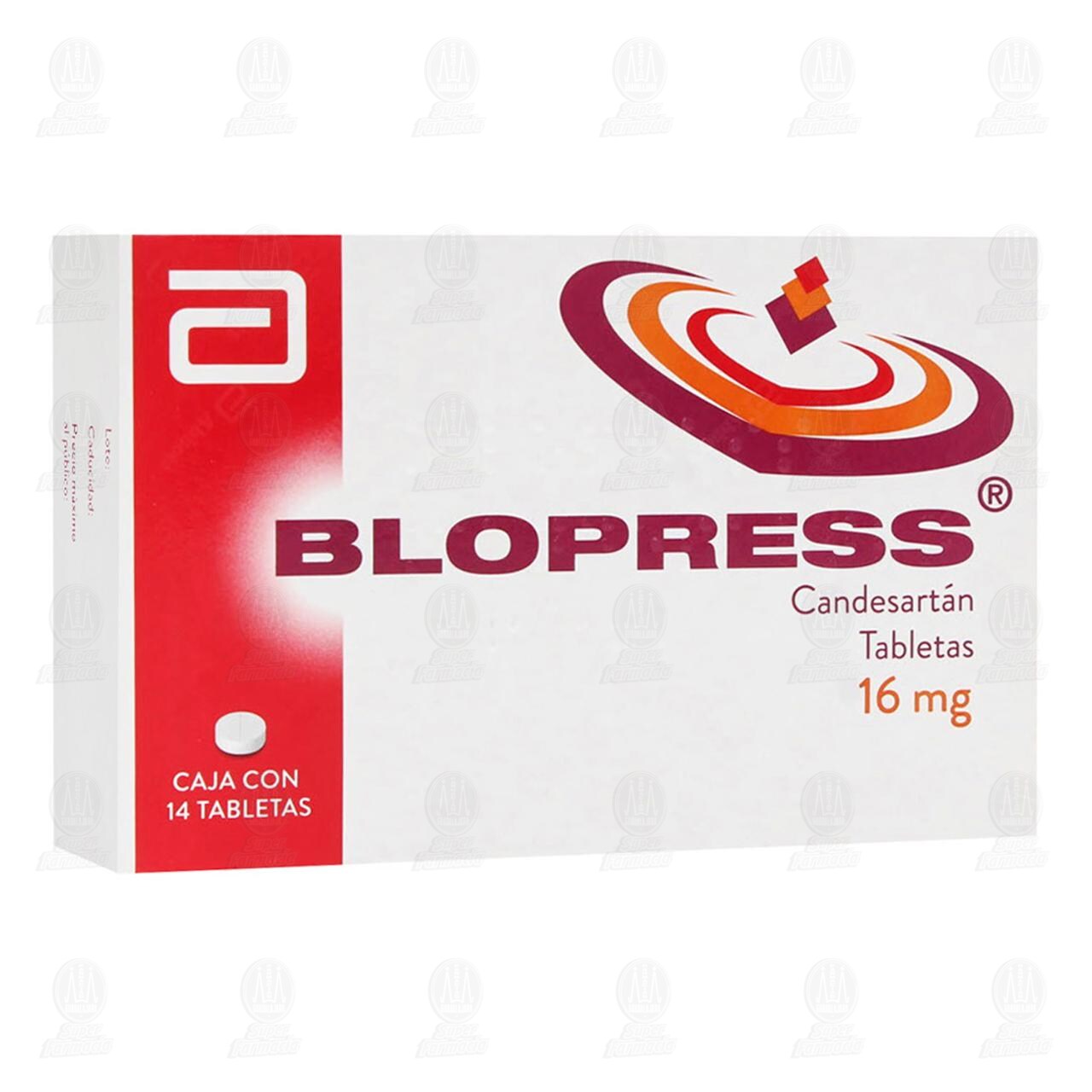 Blopress 16 mg, 14 Tabletas. image number 0