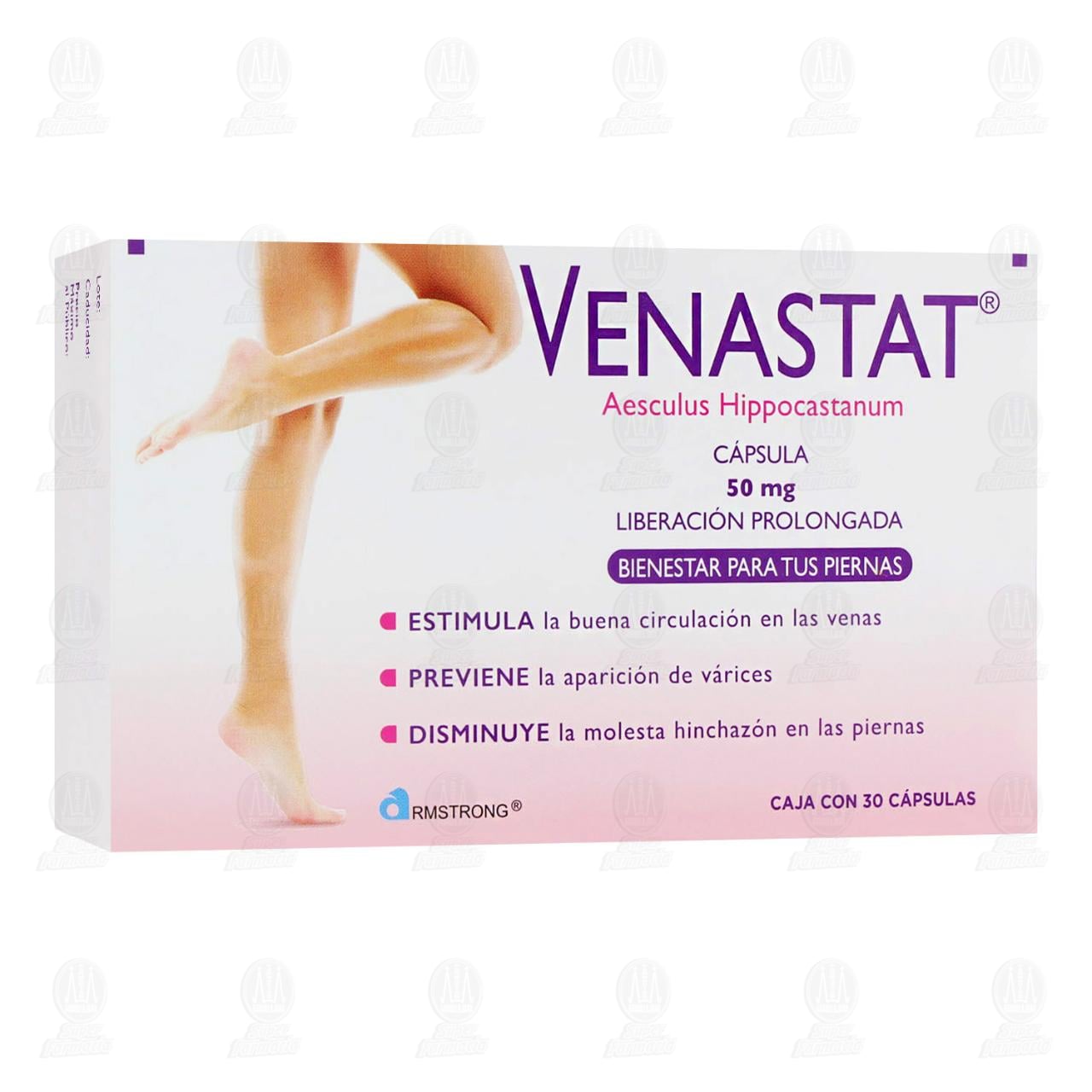 Venastat 50 mg, 30 C&aacute;psulas Liberaci&oacute;n Prolongada. image number 0