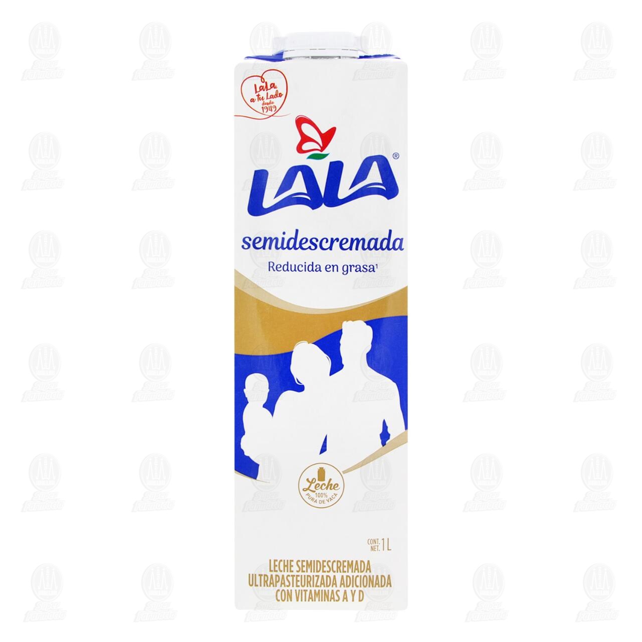 Leche Lala Semidescremada Ultrapasteurizada, 1 l. image number 1