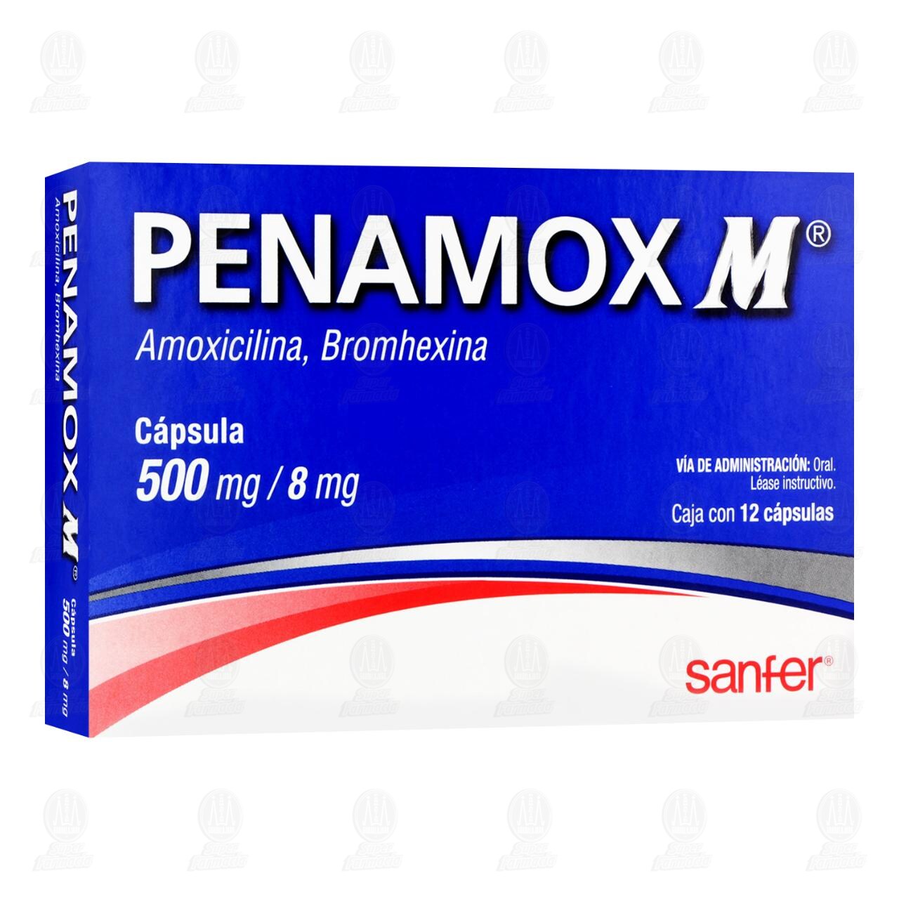 Penamox M 500mg/8mg, 12 C&aacute;psulas. image number 0