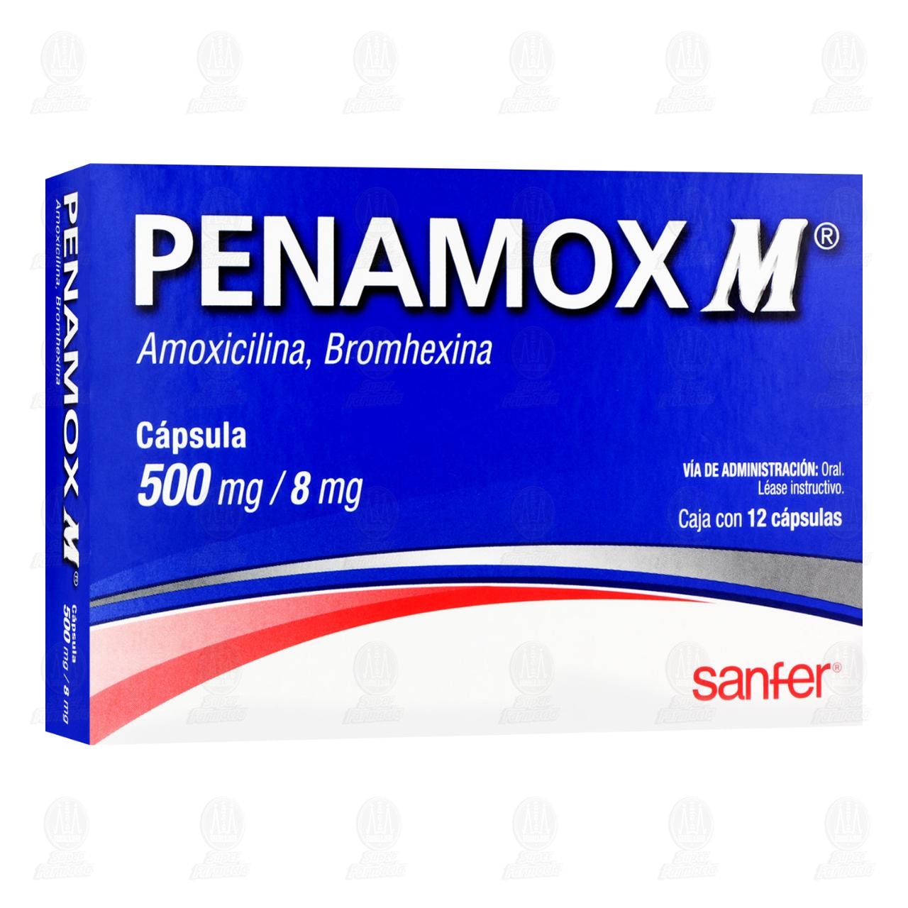 Penamox M 500mg/8mg, 12 C&aacute;psulas. image number 0