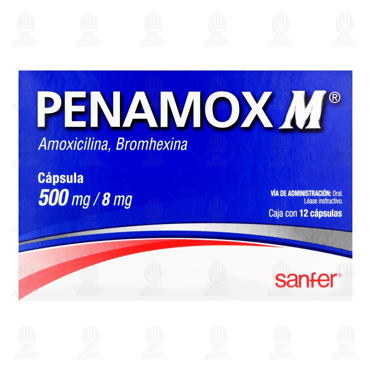 Penamox M 500mg/8mg, 12 C&aacute;psulas. image number 1