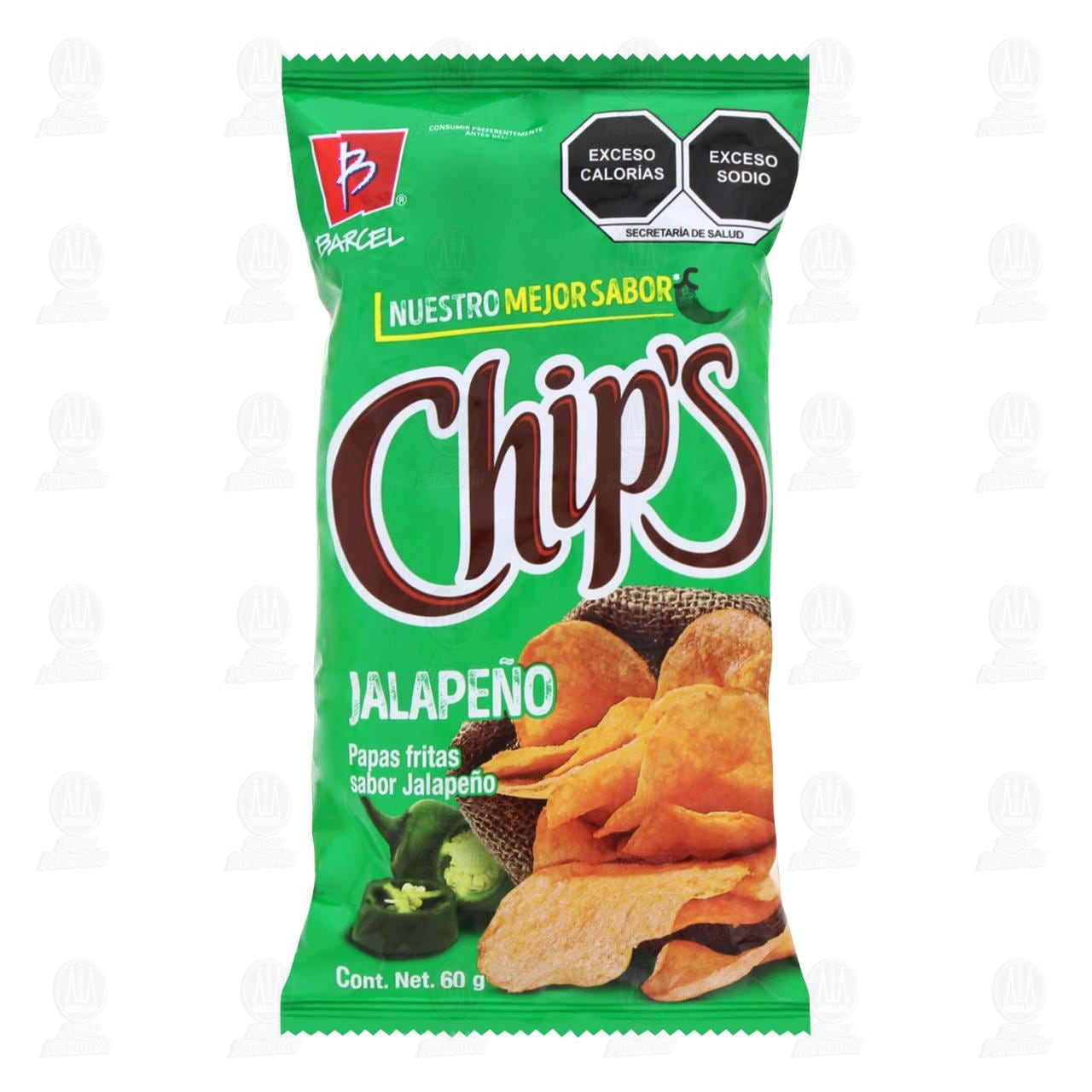 Papas Chip's Jalape&ntilde;o, 60 gr.