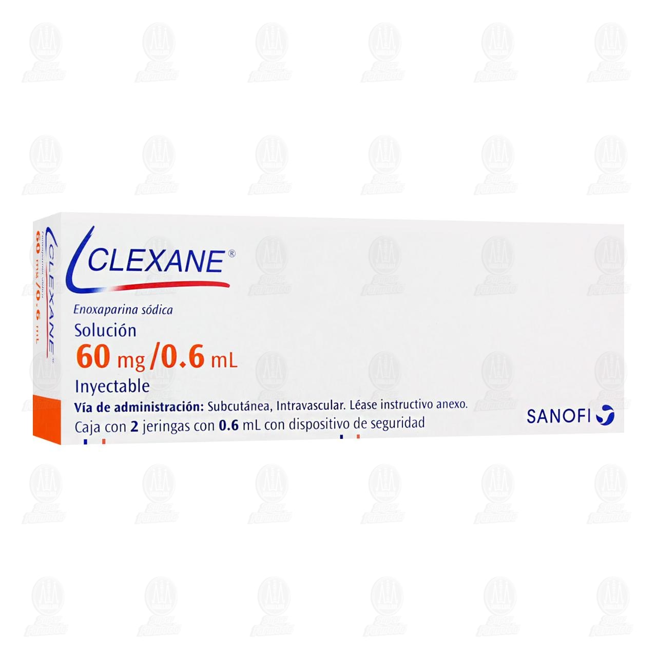 Clexane 60 mg Soluci&oacute;n Inyectable, 2 Jeringas con 0.6 ml c/u.