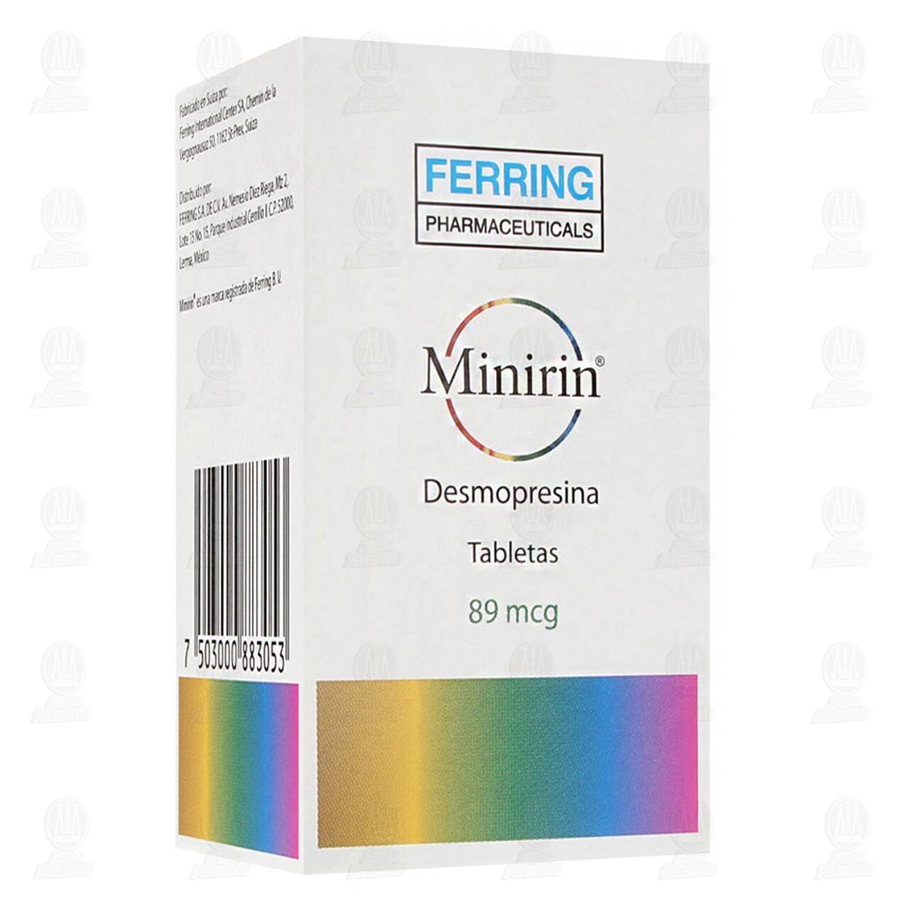 Minirin 89 mcg, 30 Tabletas. de MINIRIN | Farmacias Guadalajara