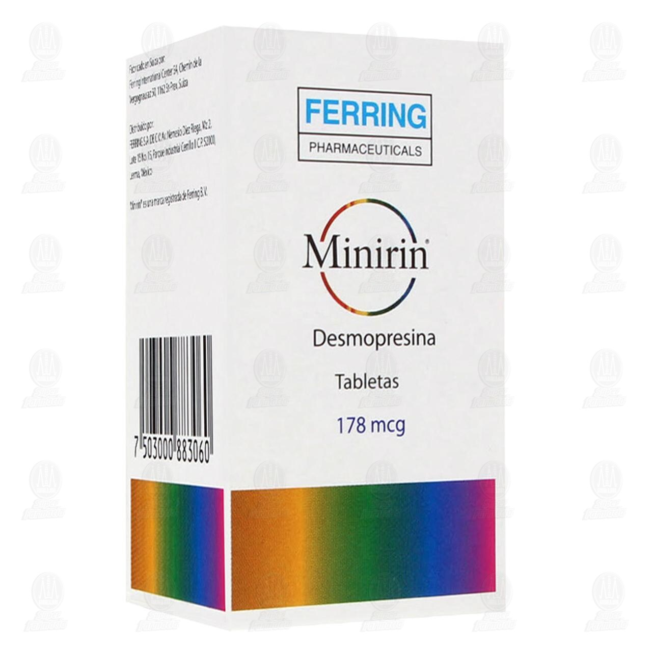 Minirin 178 mcg, 30 Tabletas. image number 0