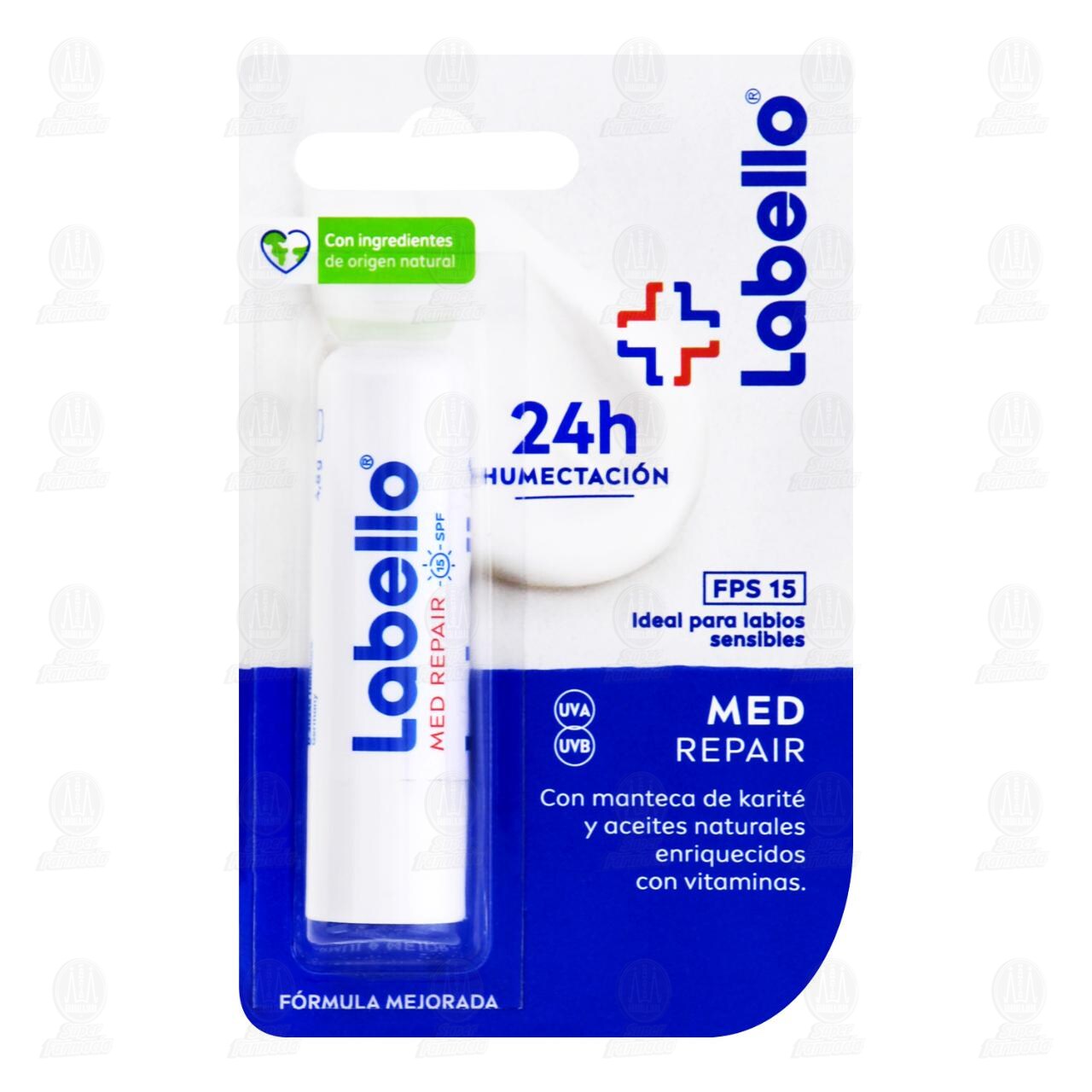 Protector Labial Labello Med Repair FPS 15, 4.8 gr.
