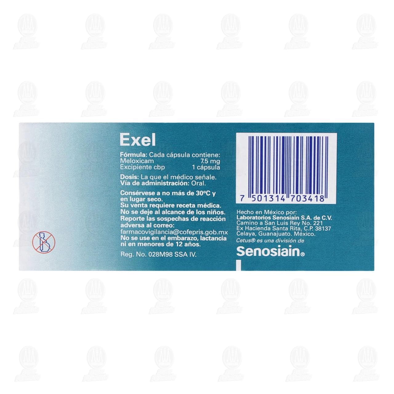 Exel 7.5 mg, 20 C&aacute;psulas. image number 2