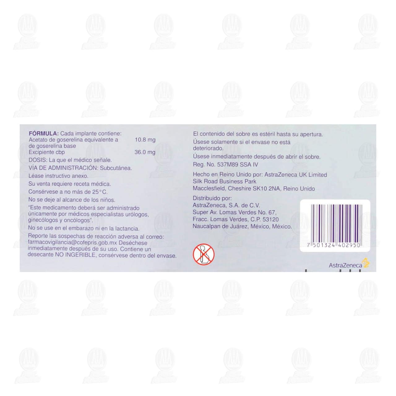 Zoladex 10.8 mg Implante, 1 Jeringa. image number 2