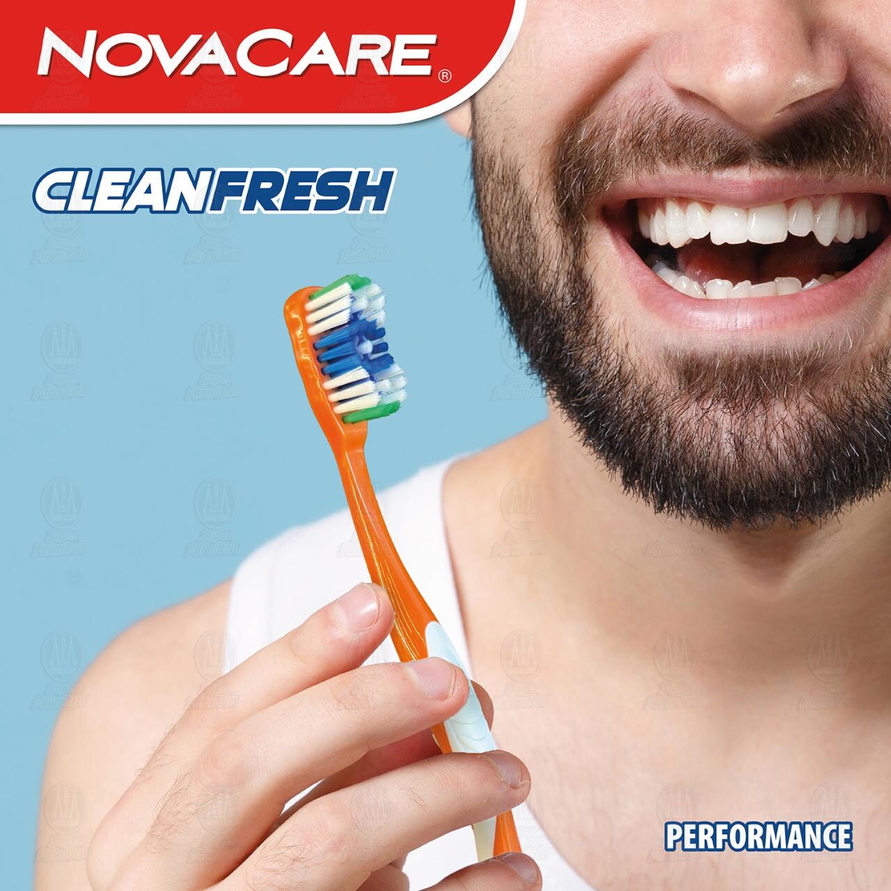 Cepillo Dental NovaCare Clean Fresh Medio Varios Colores, 1 pz. image number 3