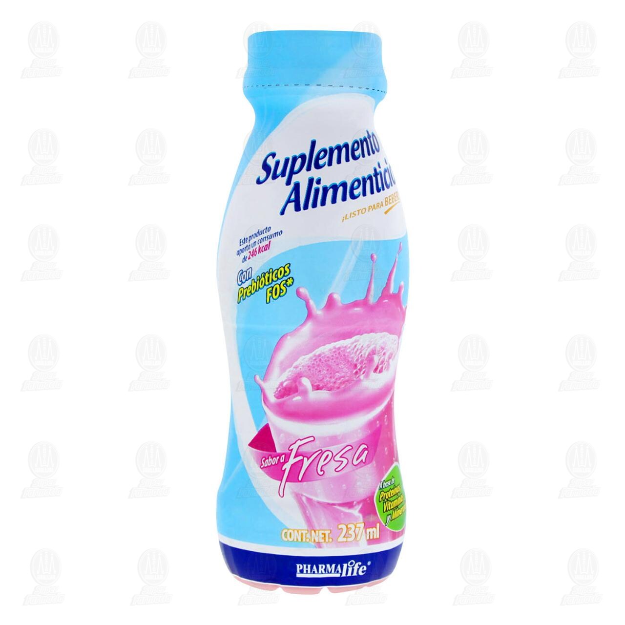 Suplemento Alimenticio Sabor a Fresa, 237 ml Pharmalife. image number 0
