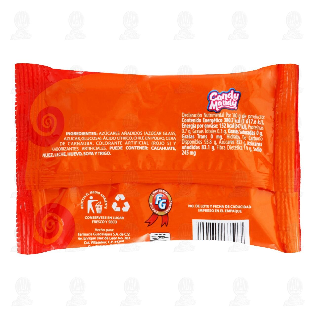 Bolitas Candy Mandy con Chile, 40 gr. image number 1