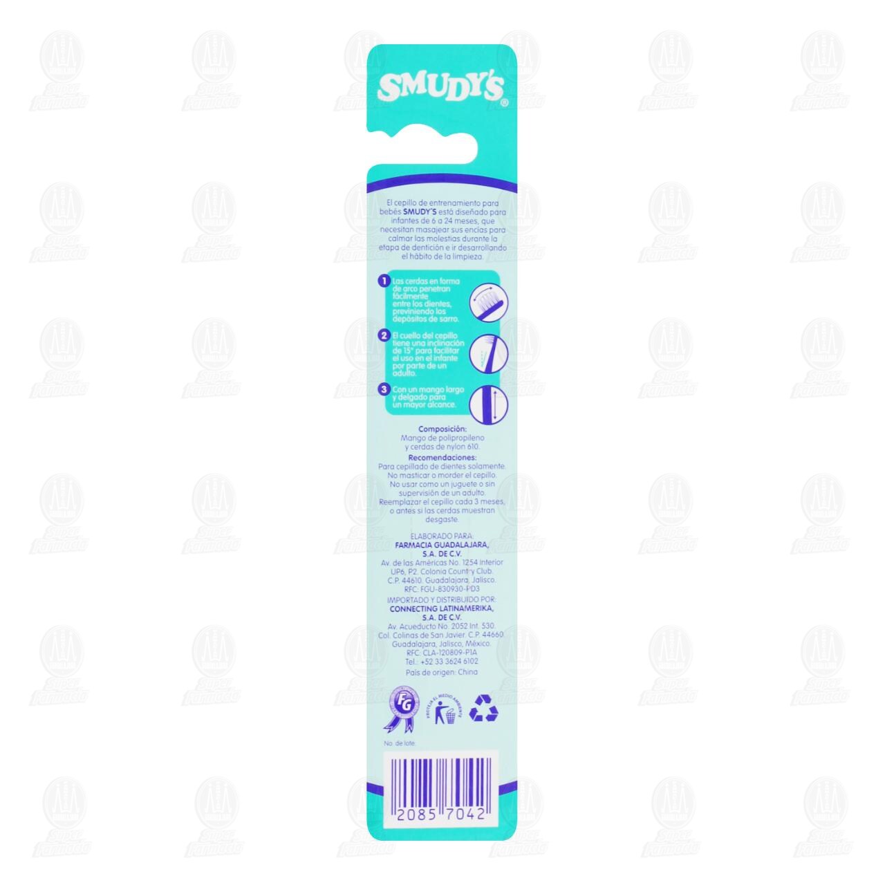 Cepillo Smudy's de Entrenamiento para Beb&eacute;s, 1 pz. image number 1