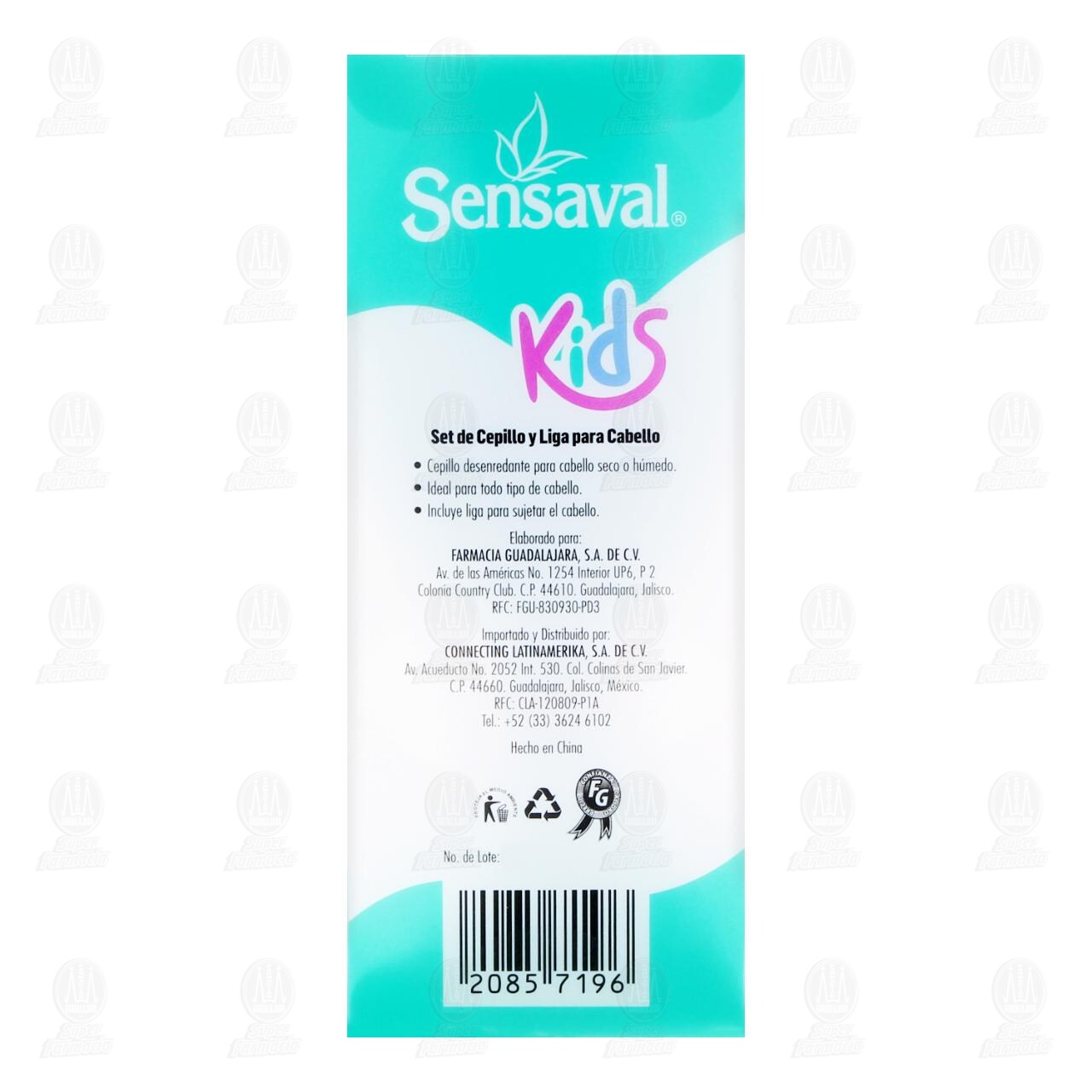 Set Cepillo para Cabello Sensaval Kids Cerdas Suaves + Liga para el Cabello, 2 pzas. image number 2